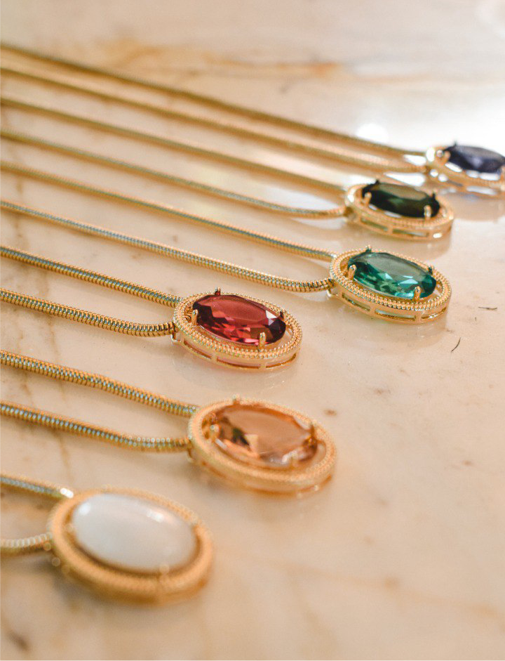 Red stone necklace