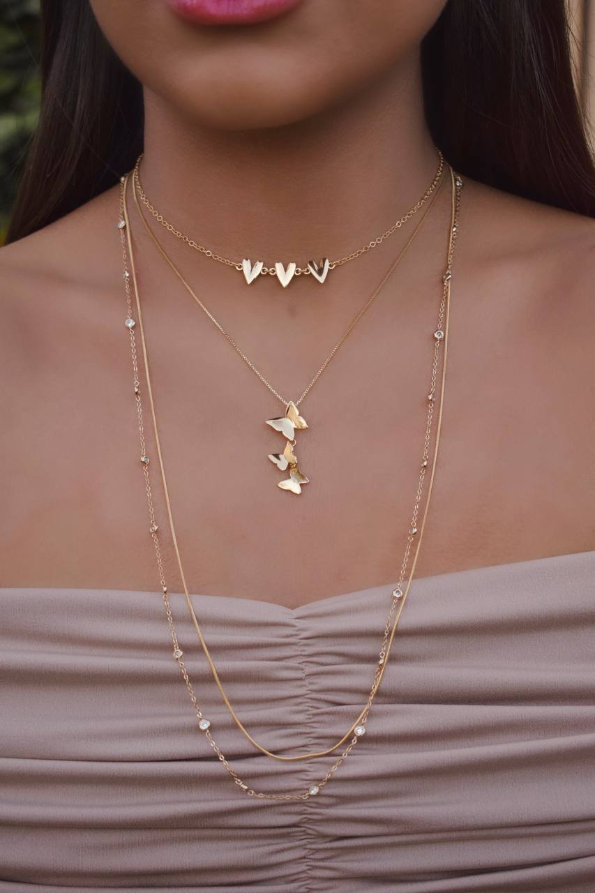 Smooth long necklace