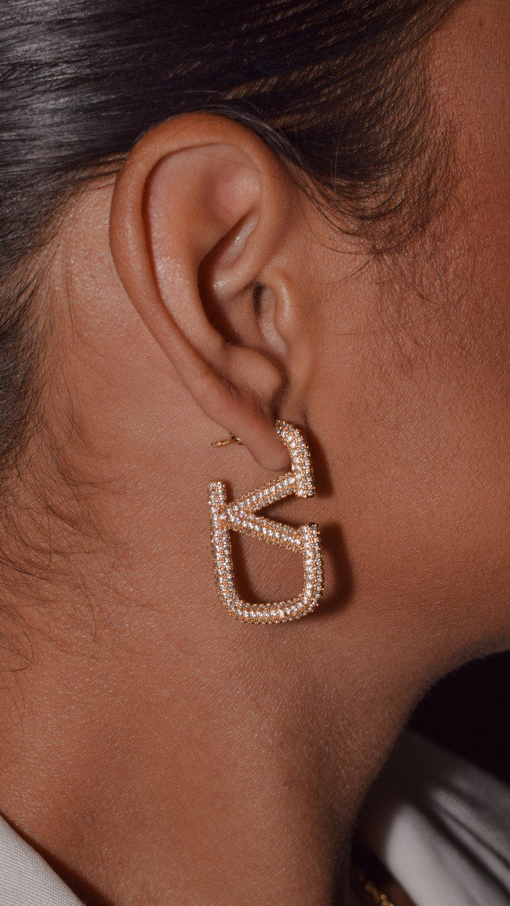 Inspired earring all studded