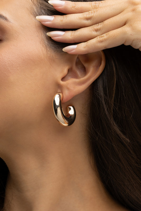 Smooth Hoop Earrings