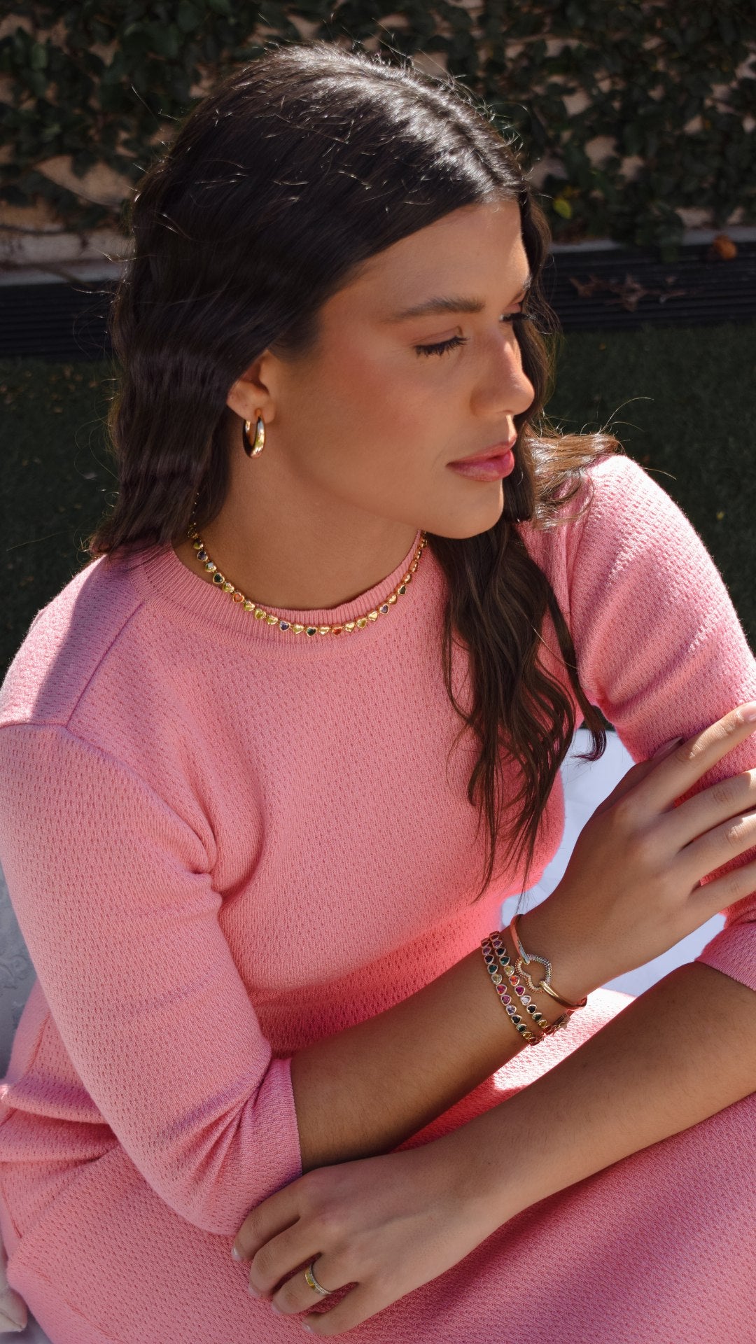 Colorful heart bracelet
