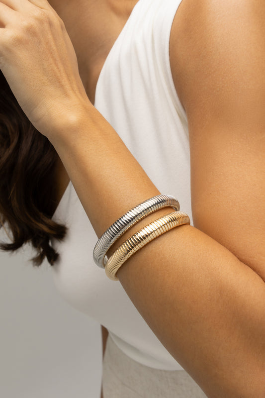 La Raia 18k Gold-Plated Gaspipe Bracelet