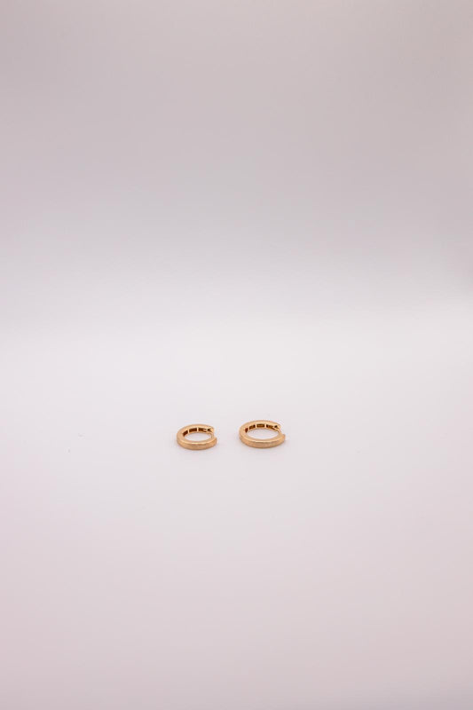 Matte Thin Hoop Earring (L)