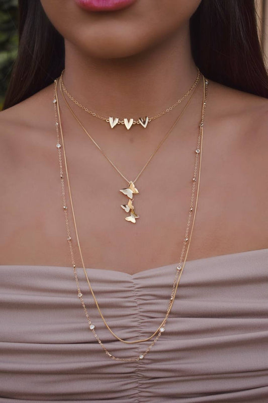 Smooth long necklace