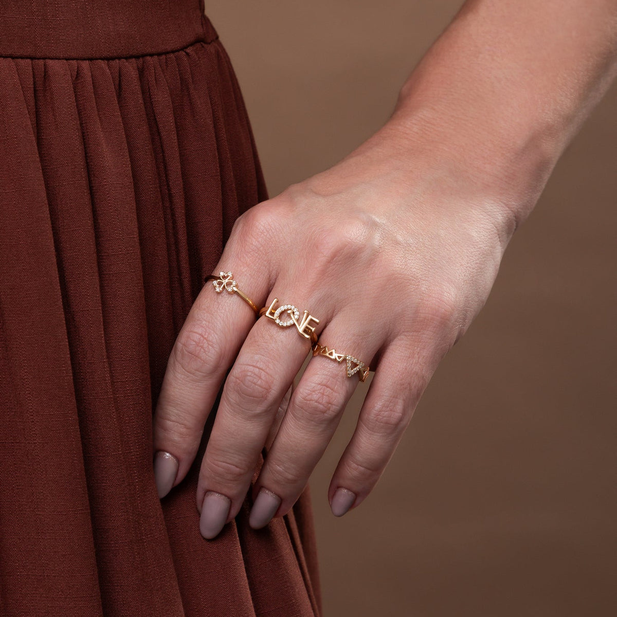 Zirconia Flower Ring