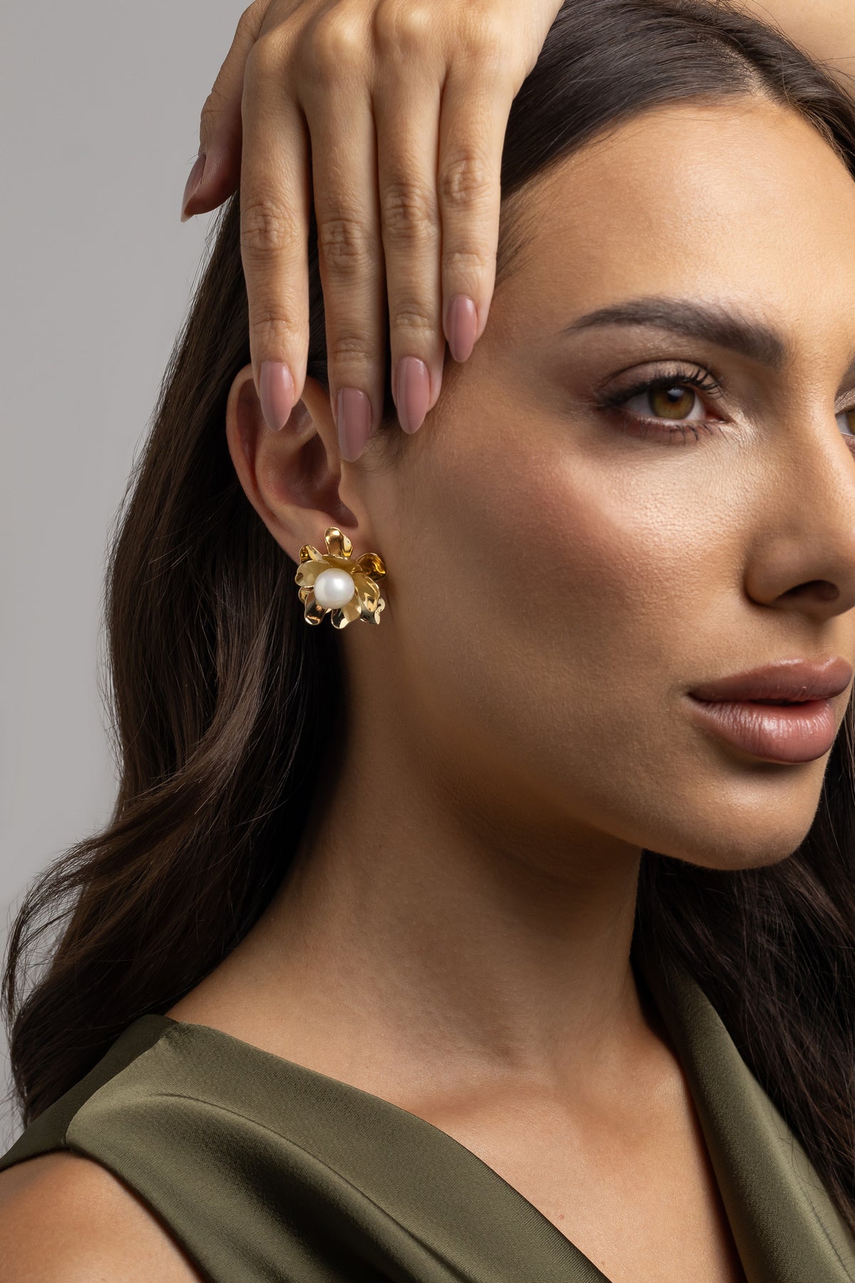 Pearl Flower Earrings