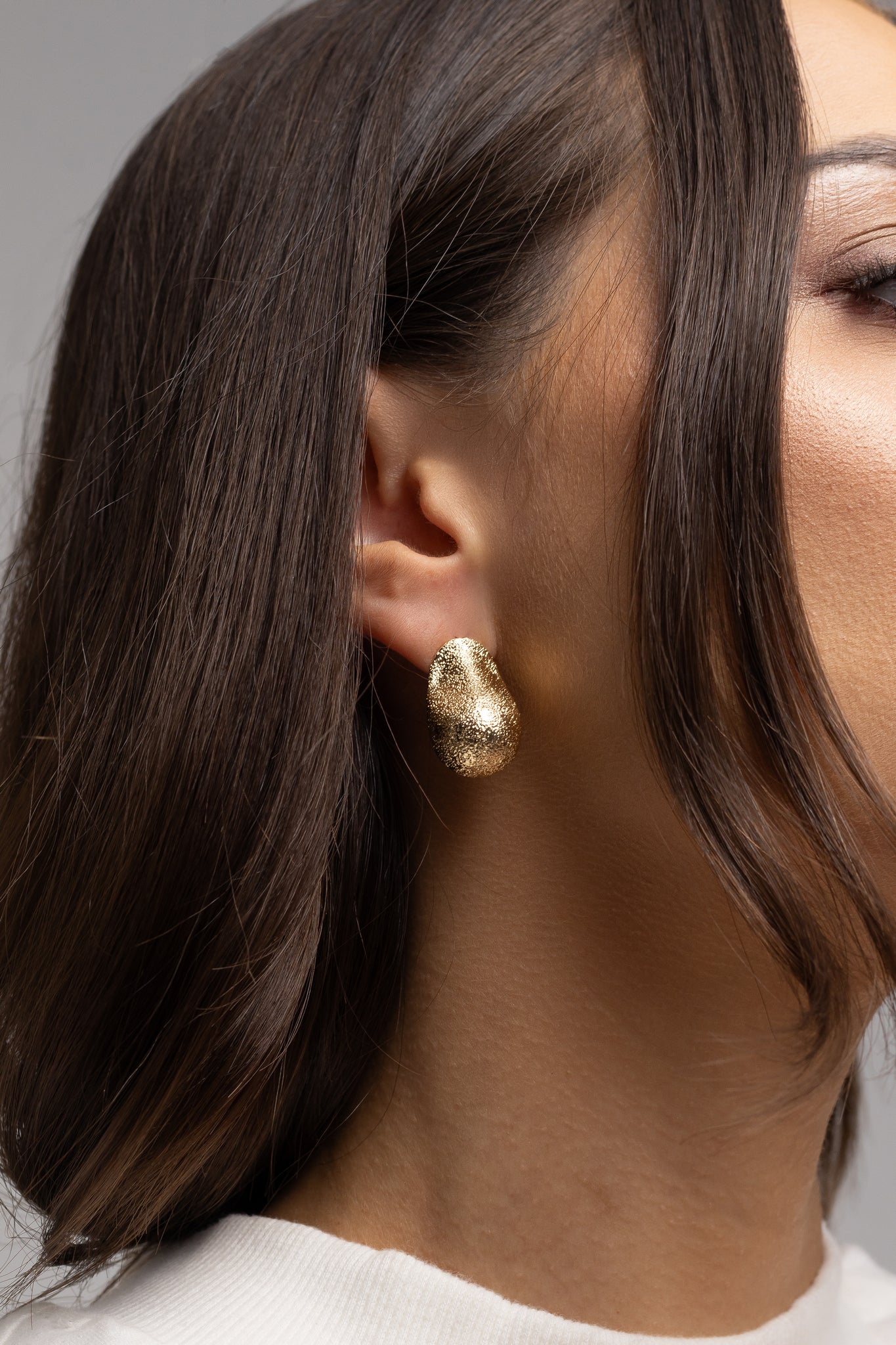 Cracked Teardrop Earrings