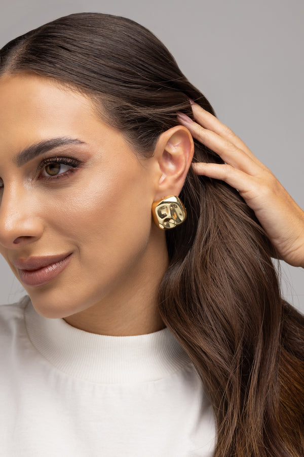 Organic Square Earrings