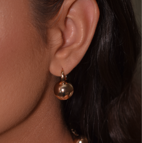 Luxury ball earring