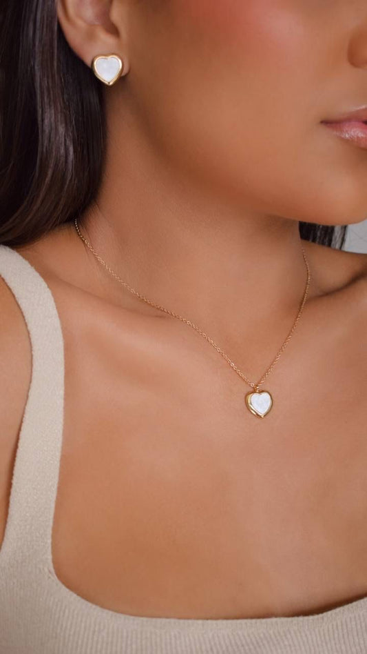 Mother of pearl heart set