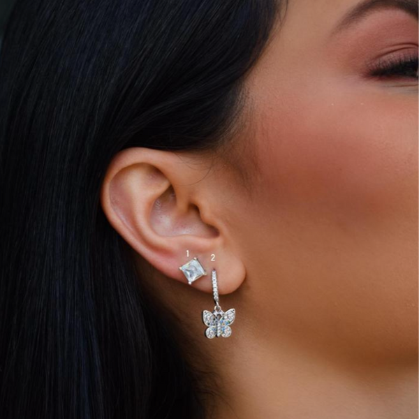 Hanging butterfly earring (2)