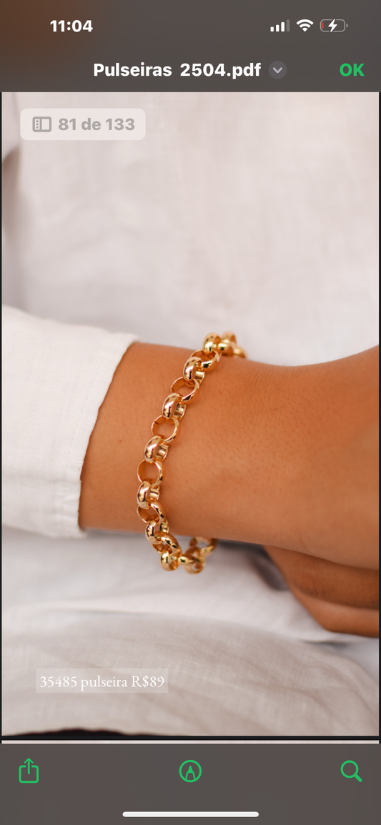 Large Portuguese link bracelet