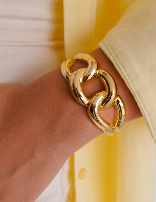 Thick braid bracelet
