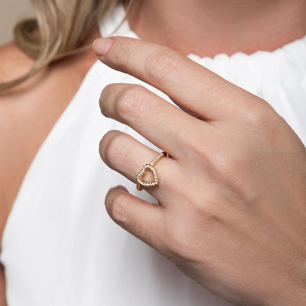 Heart Zirconia Ring