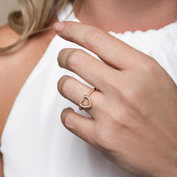Heart Zirconia Ring