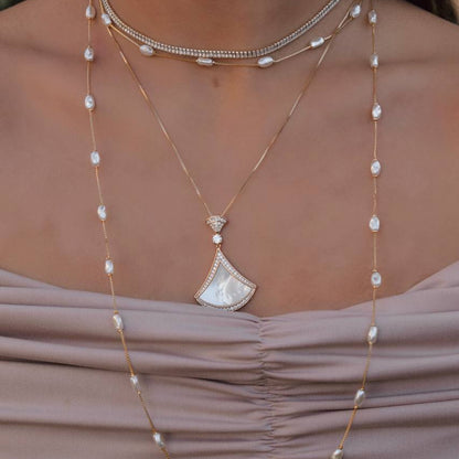 Chocker Flattened pearl