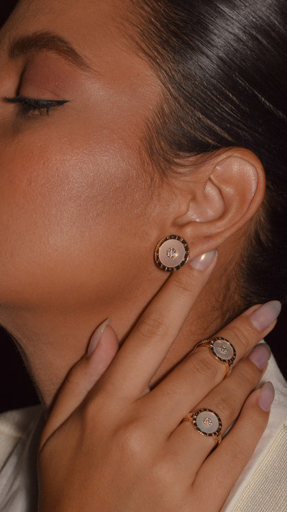 Mother of pearl inspired earring