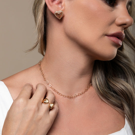 Heart Necklace 40+5cm