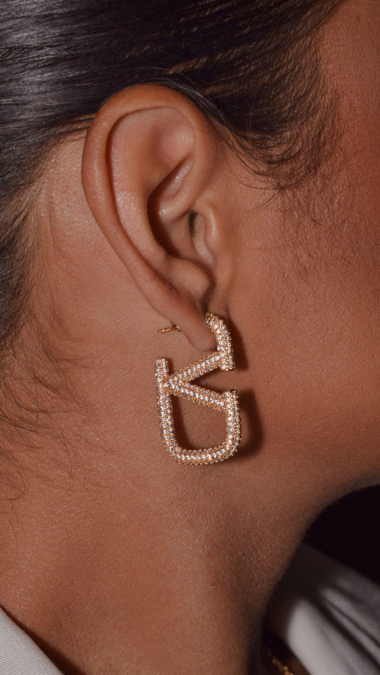 Inspired earring all studded