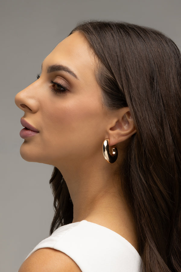 Smooth Hoop Earrings