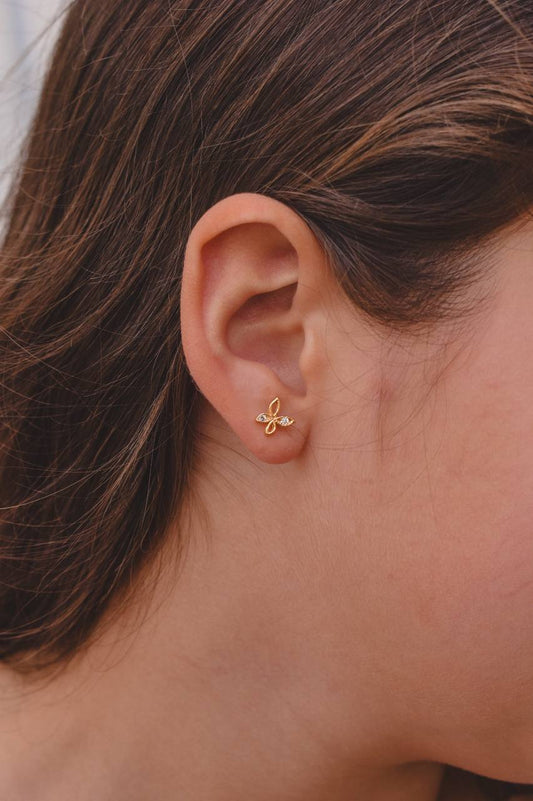 Kids Hollow Butterfly Stud Earrings