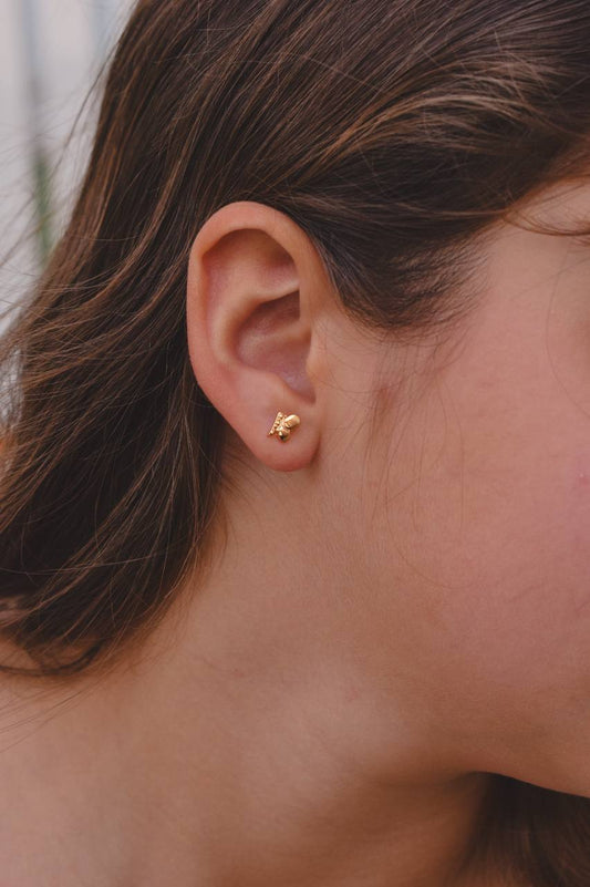 Kids Butterfly Stud Earrings – Crystal Pave