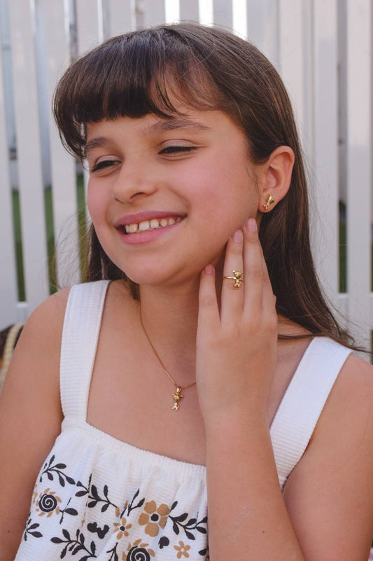 Children’s Dog Jewelry Set with Zirconia