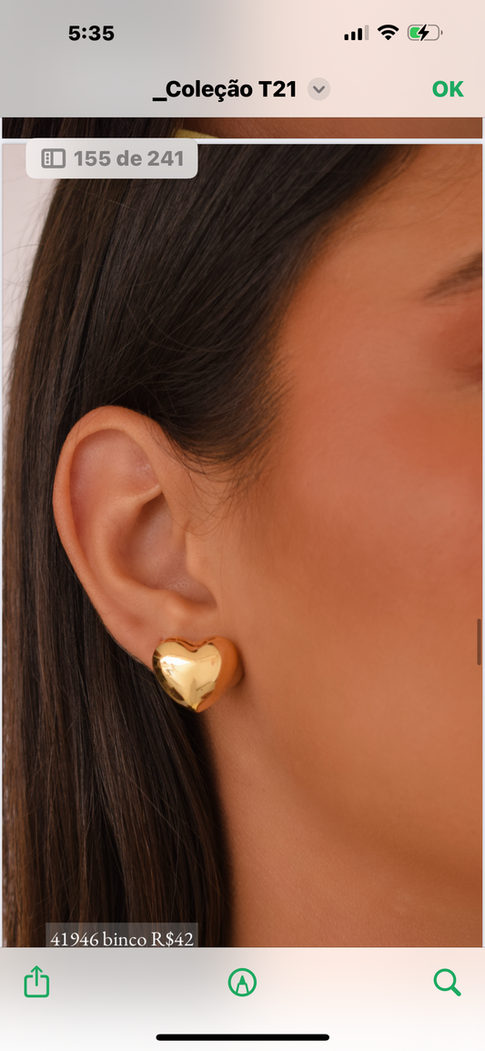 Heart earring