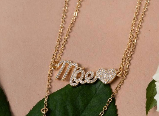 zirconia mother necklace
