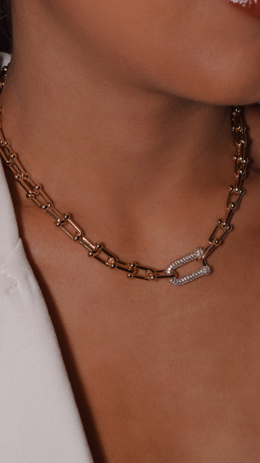 Inspired necklace with studded detail