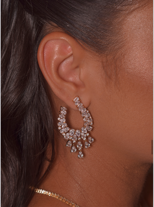 Stones party earring