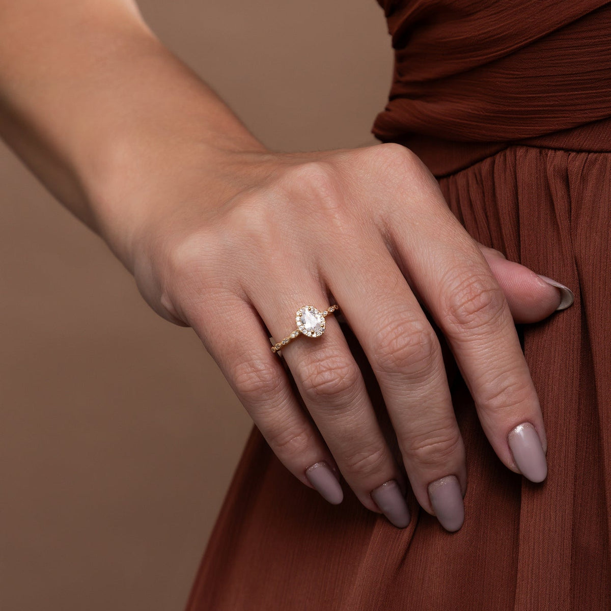 Oval Solitaire Ring