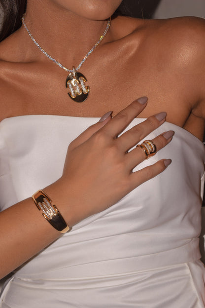 Zirconia detail ring