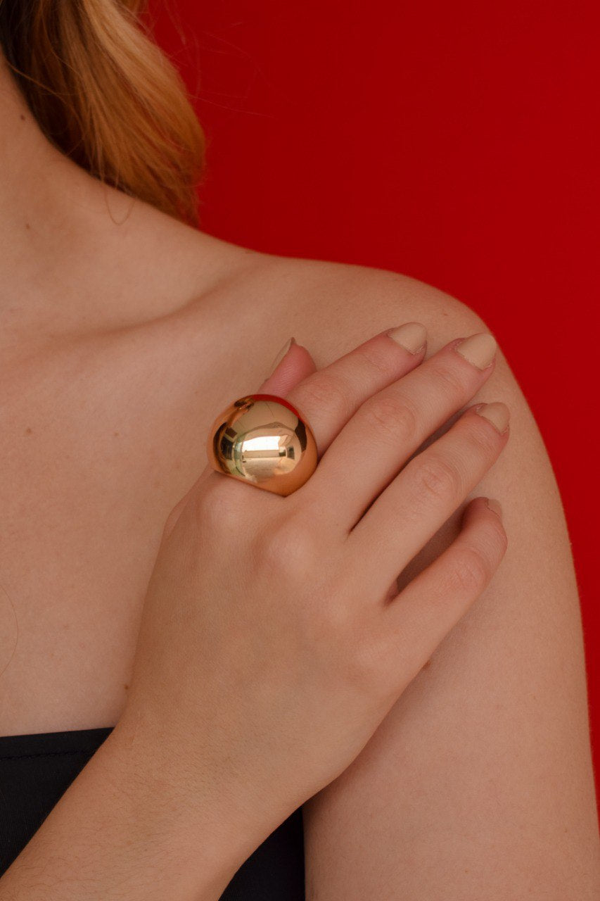 Polished Ball Ring