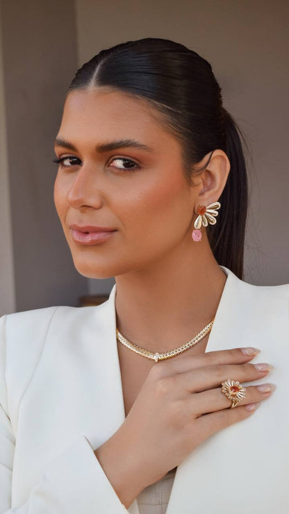 Thick Detailed Light Point Necklace