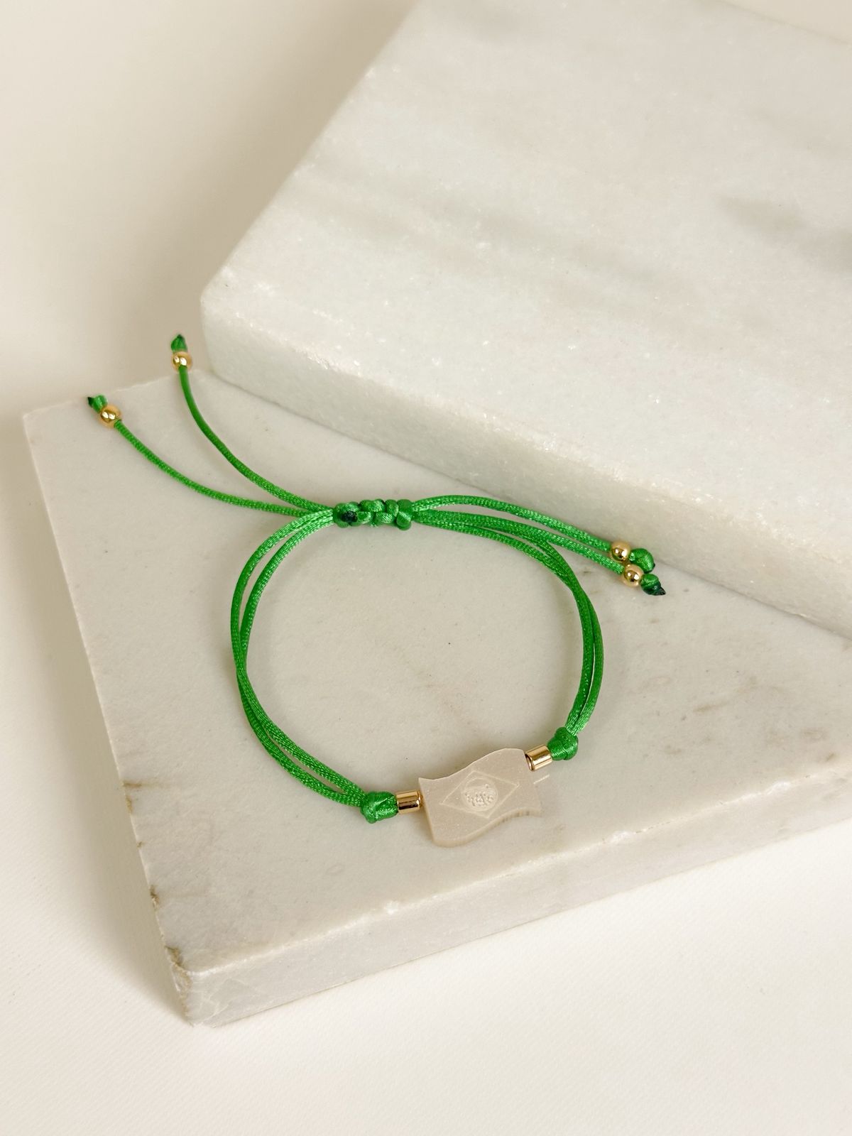 Brazil Mother of Pearl World Cup Bracelet