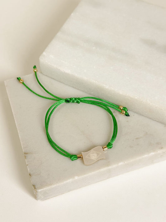 Brazil Mother of Pearl World Cup Bracelet