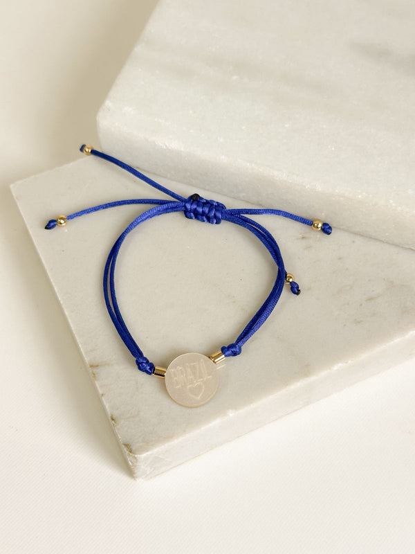 Brazil Mother of Pearl World Cup Bracelet
