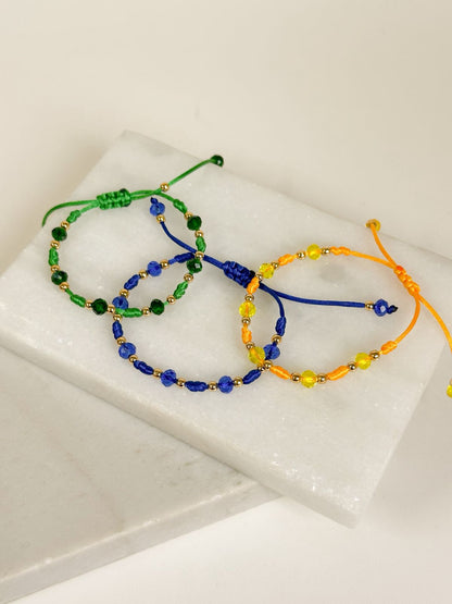 World Cup Crystal Cord Bracelet