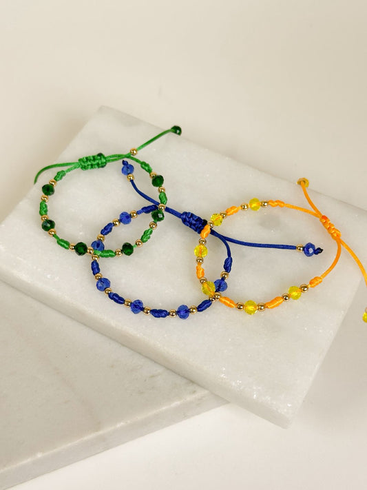 World Cup Crystal Cord Bracelet