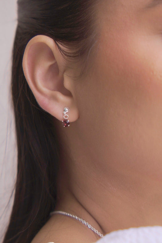 Dangling Silver Light Point Earrings