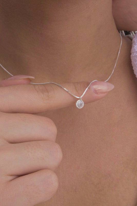 Silver Light Point Necklace