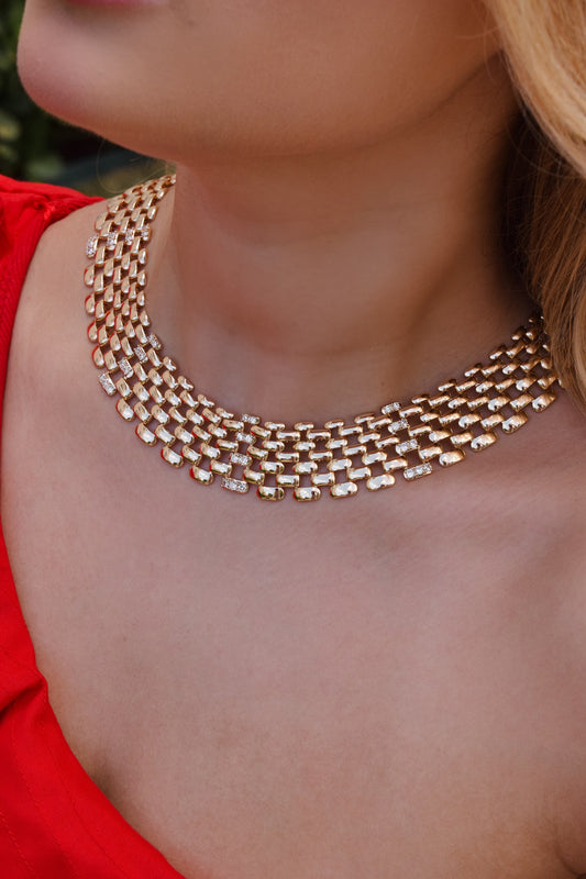 Long Square Necklace – Smooth