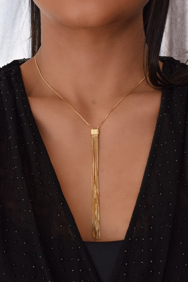 Long Fringe Necklace