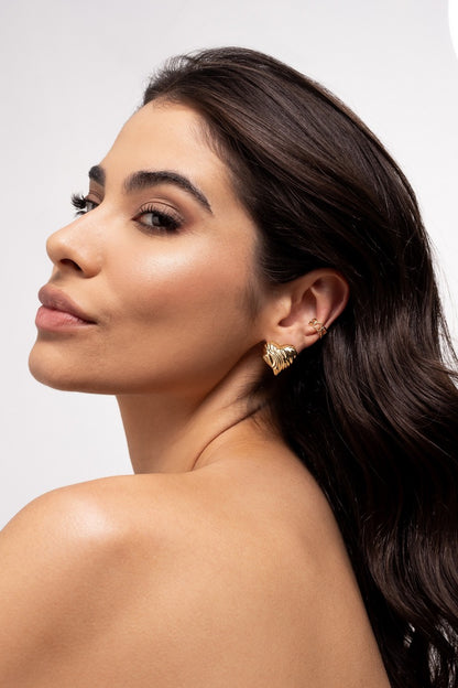 Wavy Heart Earrings