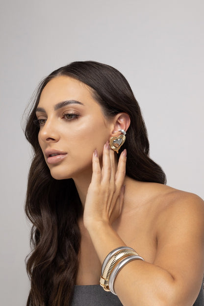 Max Duo Heart Earrings