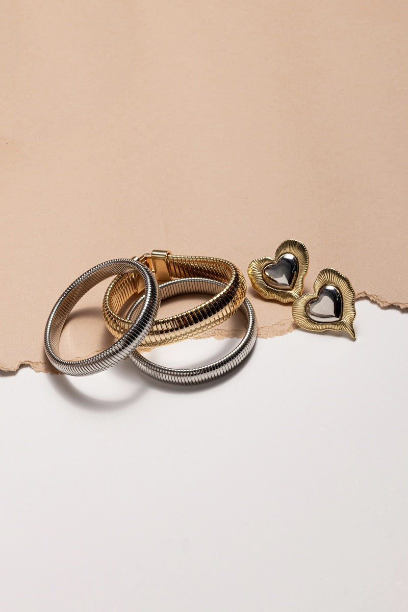 Max Duo Heart Earrings
