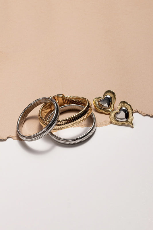 Max Duo Heart Earrings