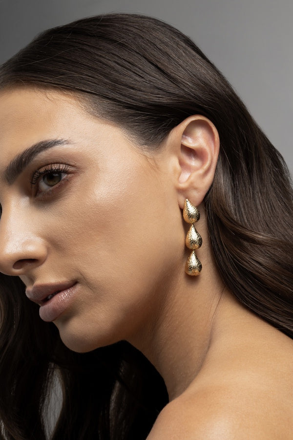 Three Drop Earrings