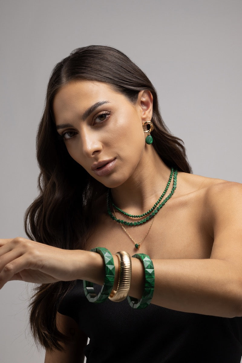 Reconstituted Malachite Bracelet